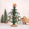 GEEDIAR Wooden Christmas Tree 3D DIY Creative Miniature Ornaments Festival