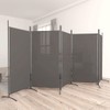 'vidaXL 5-Panel Room Divider in Anthracite - Foldable Fabric Screen