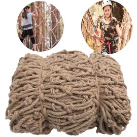 Climbing Net Rope Net Kids Safety Stair Balcony Netting Playground Patio Fence Protection Anti-Fall Climbing Tree Garden Heavy Duty Indoor&Outdoor Decor Railings for Net,Hemp Net,Kids Rope3.3x9.9ft