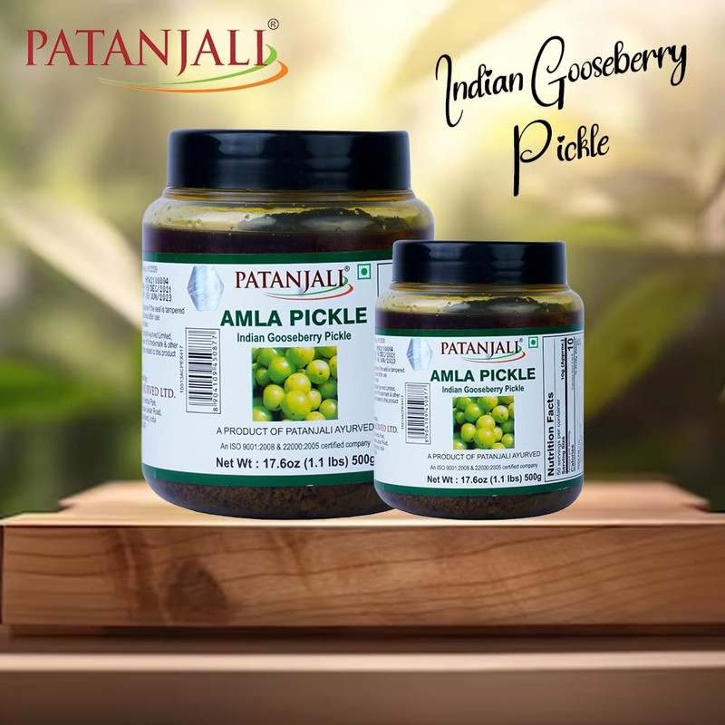 Patanjali Amla Pickle (Indian Gooseberry Pickle) 500 g / 1.1