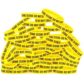 50 of Crime Scene Do Not Cross Wristbands