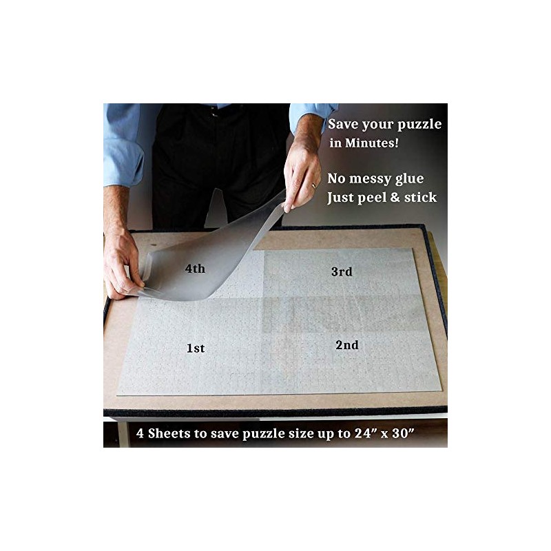 Puzzle Glue Sheets Clear Extra Large Puzzle Saver Peel and