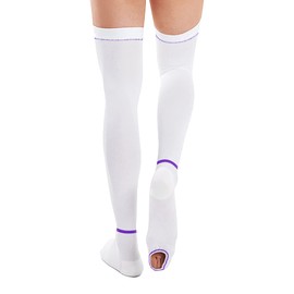 T.E.D. Anti Embolism Compression Stockings Thigh High Knee High for Women Men, 15-20 Mmhg Compression TED Hose.