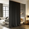 RoomDarkning Room Divider Curtains with Ceiling Track, 95% Blackout Heavy