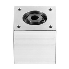 sourcing map Gear Box 90 Degree Right Angle Bevel Gearbox 1:1 Single Output Shaft 1 Module 20 Teeth Bevel Gear Aluminum Frame Simple Mechanical DIY Module 8mm Shaft(D-Shape Bore)