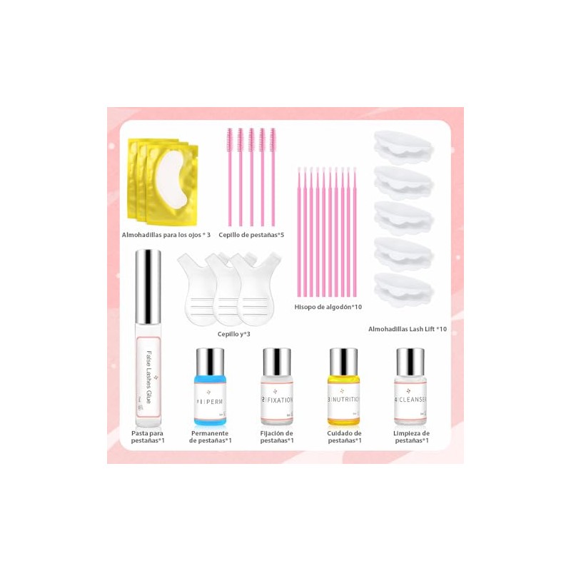 kit de permanente de pestañas,Kit de Laminación de Cejas，Rizado De