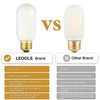 Leools E26 Frosted Edison Bulb 4W Equivalent E26 LED Bulb