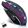 LuLabboard Wireless Gaming Mouse RGB 2400DPI Rechargeable Silent 6-Button -