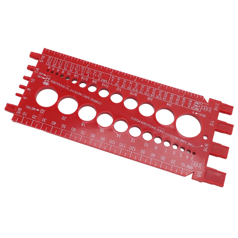 Nut Bolt Thread Gauge ABS Highly Accurate Portable Bolt Nut