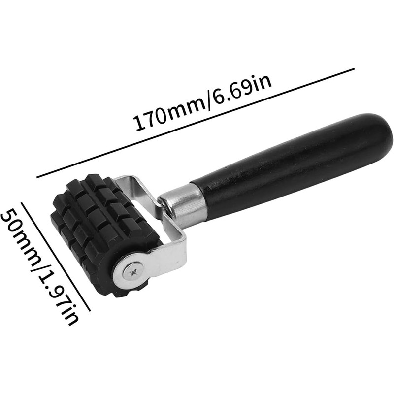 BORDSTRACT Silencer Roller, Automotive Application Roll with Wooden Handle for
