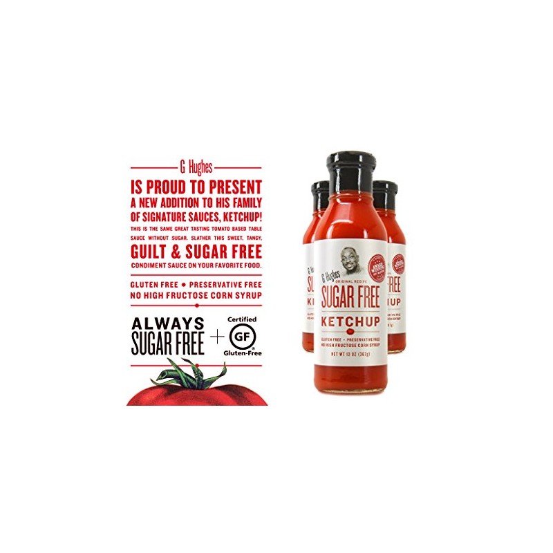 G Hughes Sugar Free Ketchup, 2 Pack 13 oz