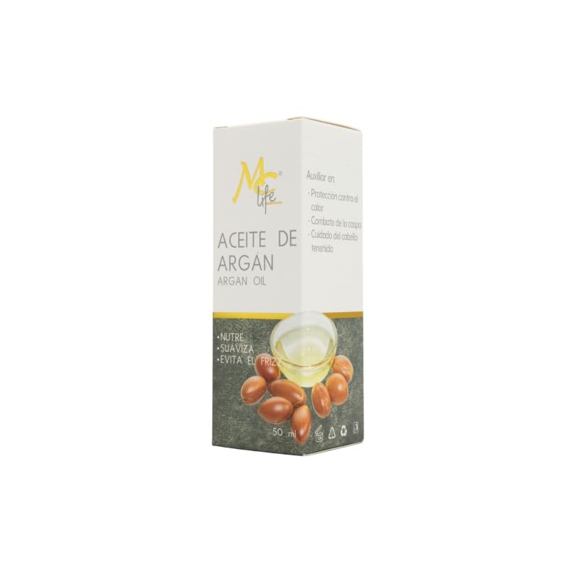Aceite de Argn 50ml, Controla Frizz, Nutre Cabello. Mc Life