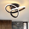 EIDISUNY LED Ceiling Light Interweave Modern Creative White Black Ceiling