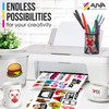 Papel calcomanía de vinilo imprimible para impresora de inyección de