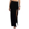 Verdusa Women's Solid Color High Waist Side Split Maxi Skirt