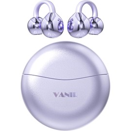 VANIR Earphones, Bluetooth 5.4 Wireless Earphones, Hi-Fi Sound Quality, Sound Leakage Suppression, Open Ear, Lightweight, Approx. 0.2 oz (5.2 g), ENC Calls Noise Cancelling, Pinching Type, Bone