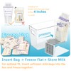 Ugotfeels Breastmilk Storage Container with L Shaped Separator Boards, Dividers