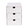 Bigso Ingrid 3-Drawer Fiberboard Desk Organizer, 8.1 x 6.3 x