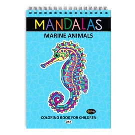 Finoly Mandala Children's Colouring Book with 30 Motifs Mandala Colouring Book Animals Animal Mandala Colouring Book Children Mandala Book Children Colouring Pad Mandala Children A4 Format Premium