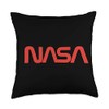 Nasa Nerds NASA Worm Logo Throw Pillow, 18x18, Multicolor