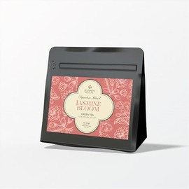 Premium Jasmine Green Tea Bags by BLOSSOM RITUAL, 20 Count – Premium Loose Leaf Vietnamese Tea Scented with Jasmine Blossoms – Natural-Based Pyramid Sachets in Travel Pouch | 2.65 oz