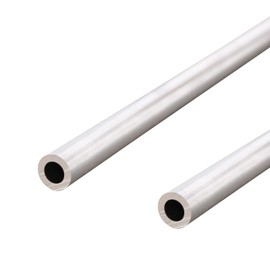 Aopin Round Aluminum Tube 8mm/0.31" ID x 13mm/0.51" OD x 300mm/11.8" Length Seamless Aluminum Straight Tube 2pcs