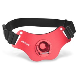 Fishing Fight Belt Adjustable Aluminum Rod Holder Stand-up Offshore Gimbal Pad Belt(Red)