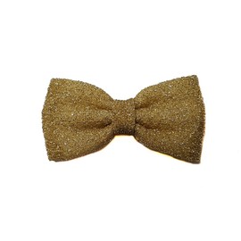Mini Satin Hair Bow (Headband (Large), Shimmering Gold)