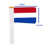 25 Packs Small Netherlands Flags on Handheld Stick，Miniature Dutch Holland