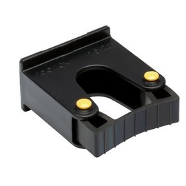 Toolflex Stielhalter Gerätehalter und Werkzeughalter für Rohrdurchmesser D= 15-20mm Farbe schwarz