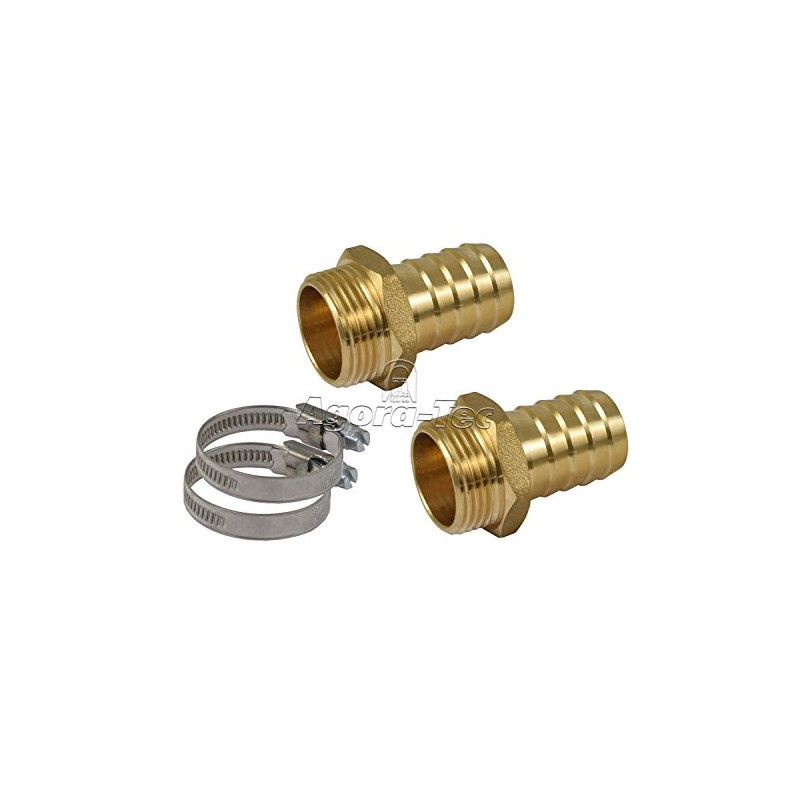 Agora-Tec® Hose connection set for 1 inch (25.4 mm) hose