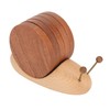 Snail Coaster Set with Magnet Cute Exquisite Eco Friendly Wood