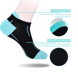 ATBITER Ankle Socks Womens and Men Thin Athletic Running Low Cut No Show Socks With Heel Tab 6-10 Pairs