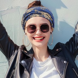 MBAIYO 6 Stück Damen Stirnband,Breite Stirnbänder für Damen Elastische Haarbänder Fit Workout Spa Fitnesss Laufen Yoga