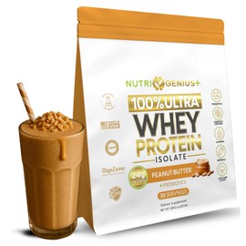Nutrigenius + Protein Source – Provides 24g of Premium whey Protein Isolate per Serving Peanut Butter