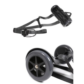 WUQIMUSC Upright Double Bass Cart with durable Wheel Straps Easy to transport, Black