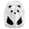 Ceramic Indigo Heat-resistant Double Tumbler Panda Size: Approx. φ3.1 inches