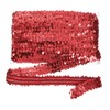 sourcing map 10m x 3cm Elastic Sequins Trim Flat Stretchy