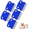 Brillirare 5 Pack Flea Lice Comb, Stainless Steel Dog Cat