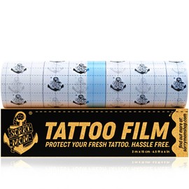 Sorry Mom Tattoo Aftercare Bandage - Second Skin Tattoo Cover - Clear Tattoo Bandage Waterproof, Adhesive Tattoo Wrap - Tattoo Healing Wrap - Tattoo Film Protection 6.5 ft x 6 in