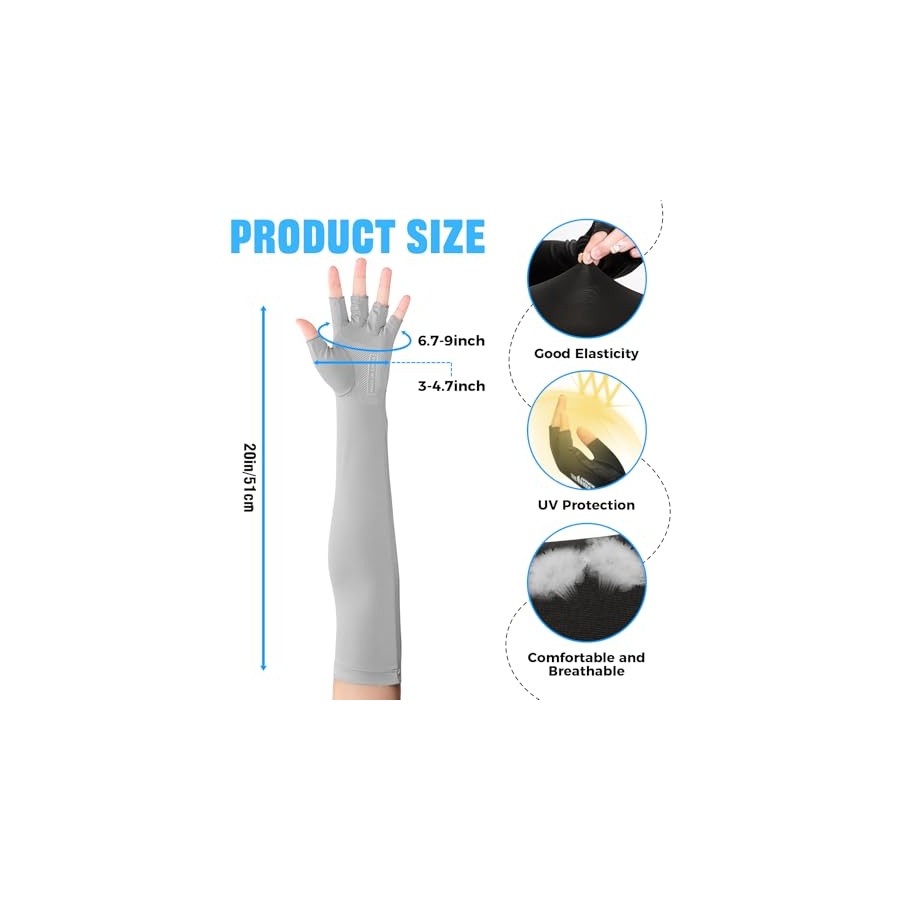 UV Protection Non-Slip Gloves for Outdoor Activities