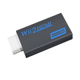 Wii To HDMI Converter Adapter, Wii to HDMI with 3.5mm Audio Port, Dedicated Wii Adapter, Deear Converter, Output to 480p/720p/1080p, Compatible with HDTV, Signal Interference, Strong Heat Resistant,