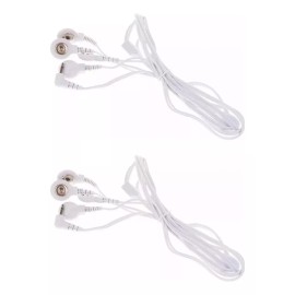 Marca: Figura Red 2 Cables Electrodos Repuesto 1-4 Botones Tens/ems Plug 2.5mm