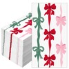 Potchen 100 Pcs Christmas Bow Paper Decoupage Napkins, 3 Ply