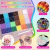 32000 Pcs Rhinestones Bedazzling Kit, 3mm Flatback Resin Gems for