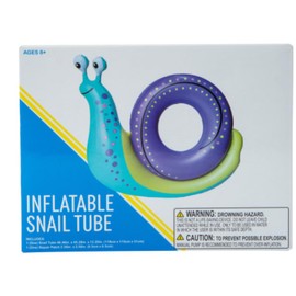 Generic Inflatable Snail Pool Float Tube 46"" X 45"", Large, Blue