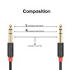 J&D 6.35mm to 6.35mm Cable Gold-Plated [AudioWave Series] 6.35mm (1/4")