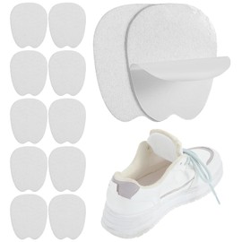 Hpmjz 6 Pairs Large Felt Shoe Tongue Pads White Tongue Pads Cushion Soft Self-Adhesive Shoe Inserts Non Slip Felt Shoes Pad for Men Women Large Size Comfort