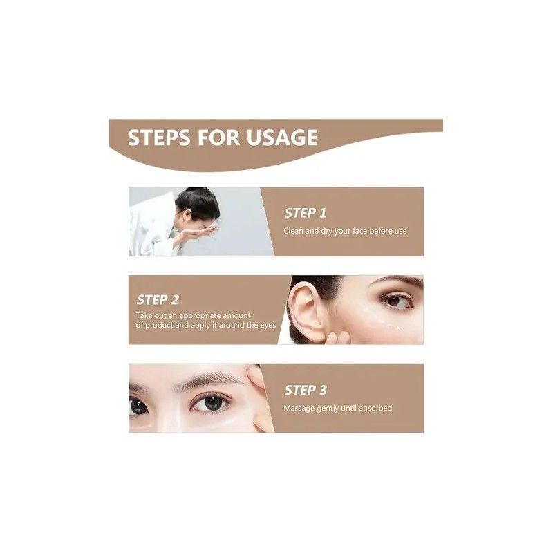 Crema Contorno Ojos | Desvanece Arrugas,bolsas + Reafirmante