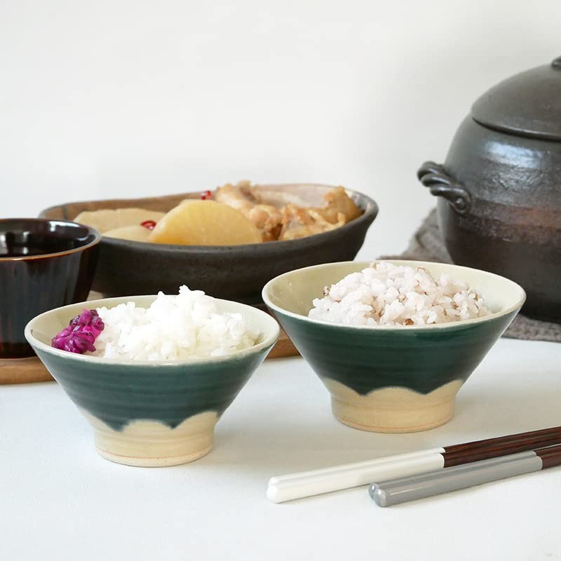 EAST Table Rice Bowl, Mt. Fuji, Kiriyukanuri, Japanese Tableware, Large